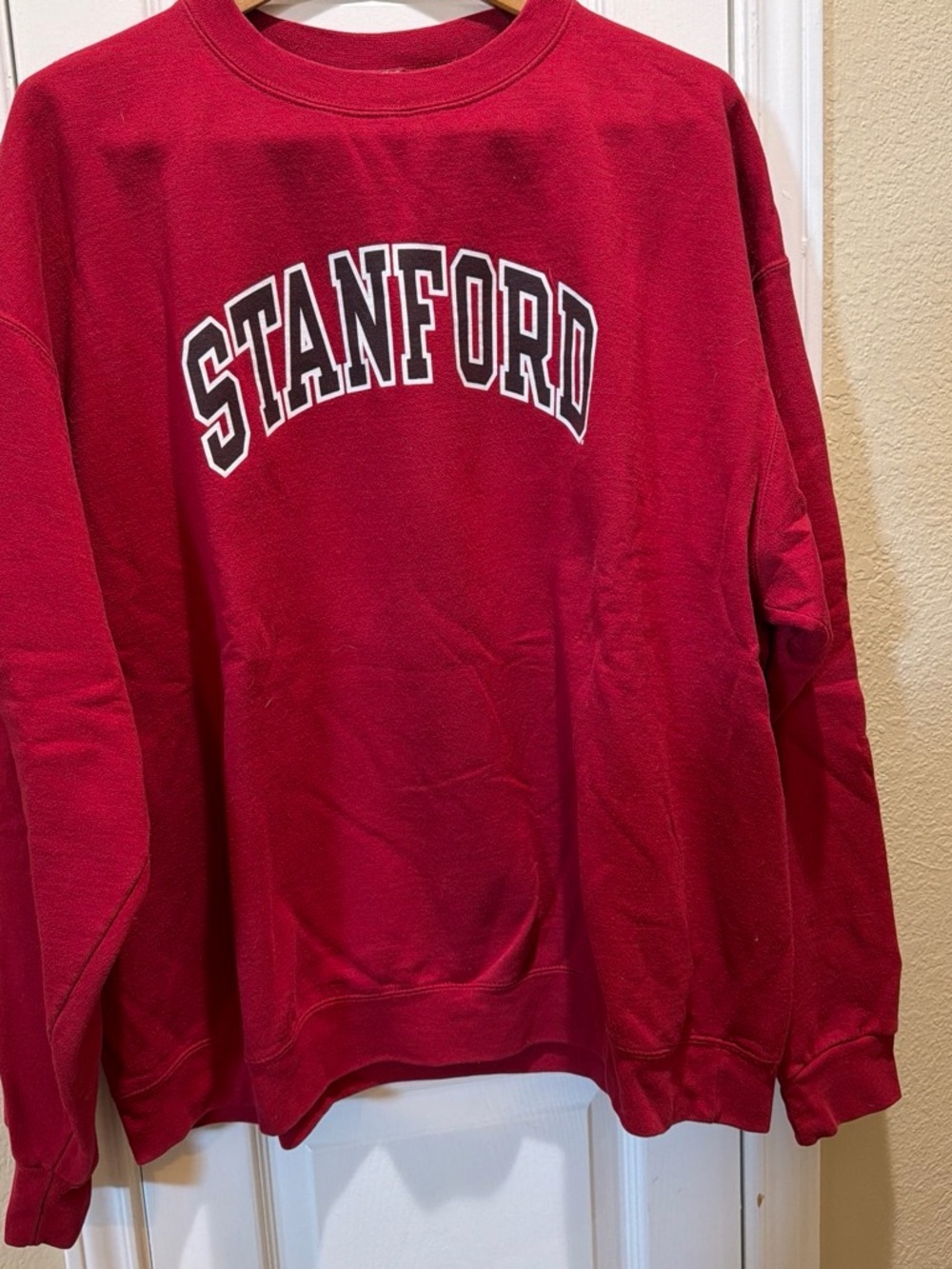 Champion Cardinal Red Stanford Crewneck Sweatshirt